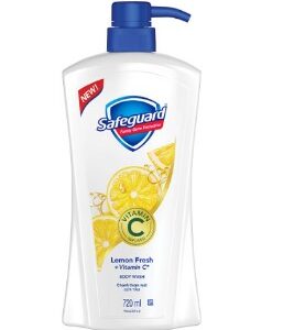 5 Pcs SAFEGUARD Lemon Fresh with Vitamin C Body Wash 720mL