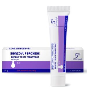 5 Pcs GALDERMA Benzac Benzoyl Peroxide Spots Treatment Gel 5% 15gm