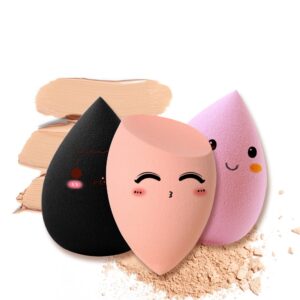 10 Sets SACE LADY Make Up Sponge (Black+Pink+Nude)