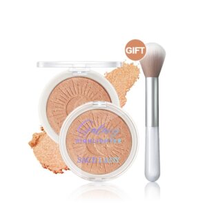5 Pcs SACE LADY Highlighter/Shimmer Face Powder (Sunset Champagne)